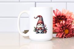 Washed Vibrant Christmas Gnome, High Quality PNG Product Image 2