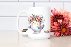 Colorful Flower Crown Watercolor Clipart Product Image 2