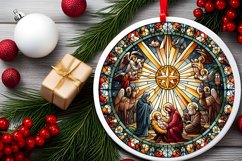 Round Christmas Ornament Sublimation|Clipart Product Image 2