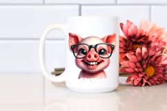 Funny Pig Portrait in es Clipart Product Image 2