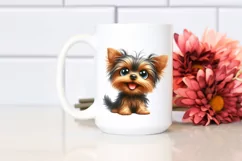 Funny Popping Eyes Yorkshire Terrier | Clipart Product Image 2