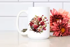 Wooden Stained Cherry Blossom | Clipart Product Image 2