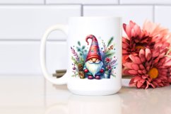 Washed Vibrant Christmas Gnome, High Resolution PNG Product Image 2