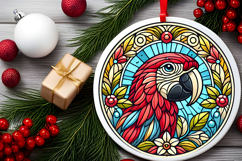 Round Christmass Ornament PNG Product Image 2
