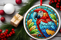 Round Christmass Ornament PNG Product Image 2