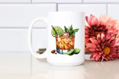 Watercolor Whiskey Sour | Sublimation | Clipart Product Image 2