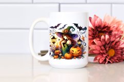 Witch for Halloween Watercolor Clipart Product Image 2