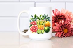 Watercolor Ugli Fruit, Juice | Sublimation | Clipart Product Image 2