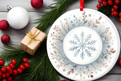 Round Christmass Ornament PNG Product Image 2