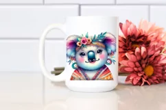 Funny Vintage Koala | Watercolor Clipart Product Image 2