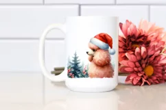 Cute Poodle Christmas, Transparent PNG Product Image 2