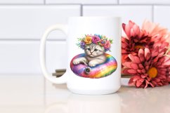 Watercolor Young Kitten | Sublimation | Clipart Product Image 2
