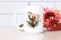 Wooden Stained Calla Lily | Clipart Product Image 2