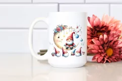 Cute Pastel Monkey with Santa Hat, Transparent PNG Product Image 2