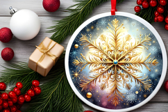 Round Christmass Ornament PNG Product Image 2