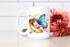 Vibrant Watercolor Cute Baby Butterfly | Sublimation | Product Image 2