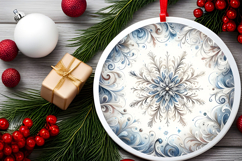 Round Christmass Ornament PNG Product Image 2