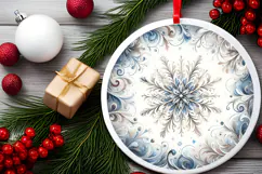 Round Christmass Ornament PNG Product Image 2