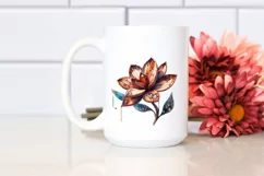 Colorful Stained Gardenia | Sublimation | Clipart Product Image 2