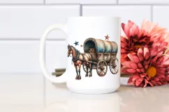 Vintage Dirty Horse Wagon with Stars Product Image 2