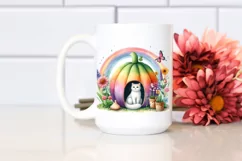 Colorful Flowers,Seated Character | Sublimation | Clipart Product Image 2