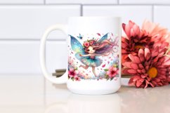 Colorful Fairy Petals Watercolor Clipart Product Image 2