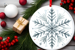 Round Christmass Ornament PNG Product Image 2