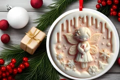 Christmas Fairy Sublimation PNG Product Image 2