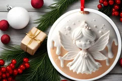 Pastel Christmas Fairy PNG Product Image 2