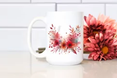 Colorful Redish Watercolor Splash | Sublimation | Clipart Product Image 2