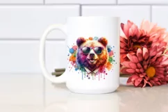 Colorful Vibrant Quirky Bear | Clipart Product Image 2
