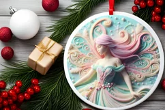 Christmas Fairy Sublimation PNG Product Image 2