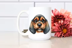 Watercolor Baby Bloodhound Clipart Product Image 2