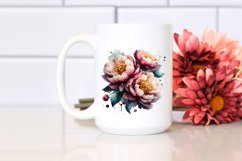 Detailed Glossy Peonies | Clipart Product Image 2