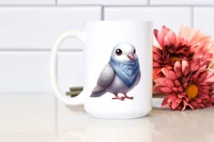 Shy Dove Bandana | Watercolor Clipart Product Image 2