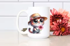 Cat with Hat and Bandana PNG Product Image 2