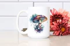 Detailed Mystical Celestial Mushroom PNG Product Image 2