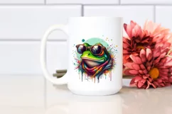 Colorful Frog Vibrant Sunglasses Clipart Product Image 2