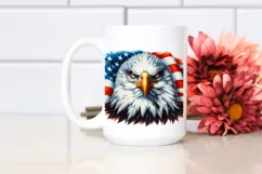 Patriotic Bald Eagle with USA Colors | Clipart Product Image 2
