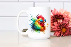 Colorful Chicken Summer Sunglasses Clipart Product Image 2