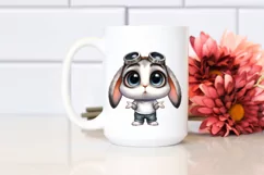 Confused Rabbit Clipart,Big Eyes | Sublimation | Clipart Product Image 2