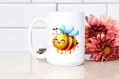 Funny Cute Bee Smiling with the Tongue Out Product Image 2