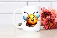Funny Cute Bee Smiling with the Tongue Out Product Image 2