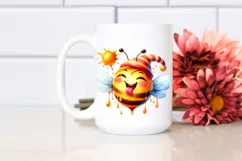 Funny Cute Bee Smiling with the Tongue Out Product Image 2