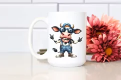 Watercolor Cow Big Eyes|Clipart Product Image 2