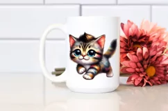Cute Baby Cat Running PNG Product Image 2