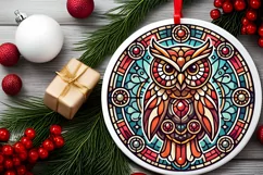 Round Christmas Ornament Sublimation|Clipart Product Image 1