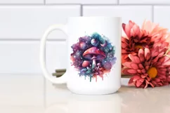 Colorful Magical Mushroom | Sublimation | Clipart Product Image 2