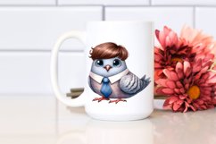 Dressed Dove Excited Clipart Product Image 2