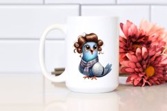 Dressed Dove Excited Clipart Product Image 2